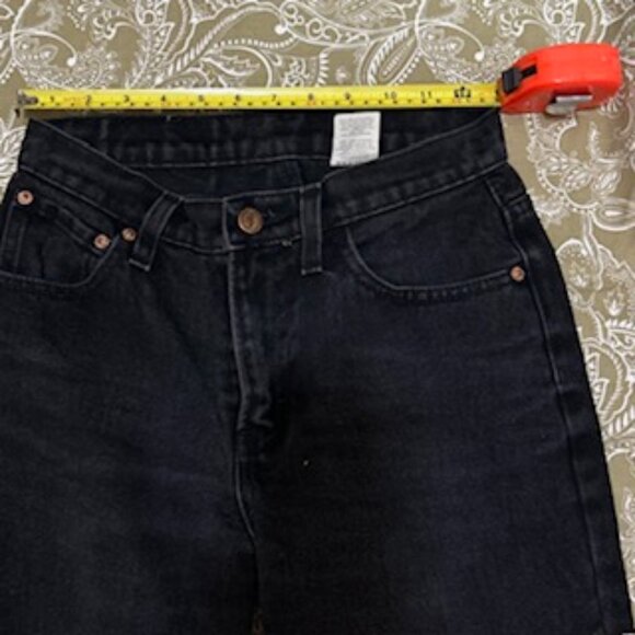 1990s Jordache High-Waist  Black Jeans Sz. 5/6 - Picture 3 of 9